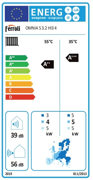 Ferroli Omnia S 3.2 HI3 4 kW 1 fázis levegő/víz hőszivattyú
