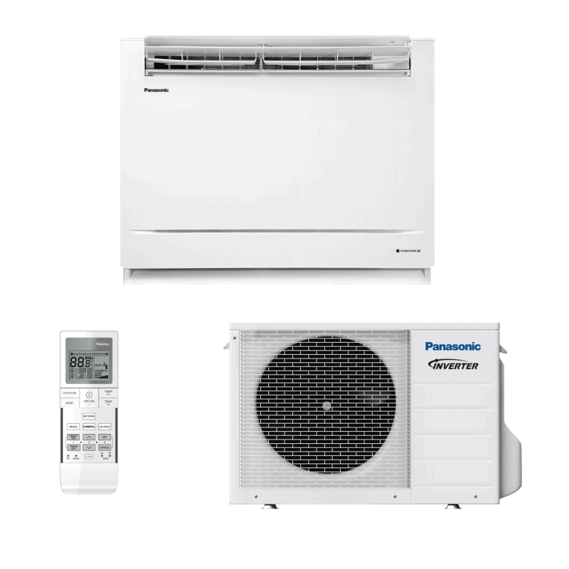 Panasonic KIT-Z25-UFE Parapet/padlón álló split klíma csomag 2,5 kW