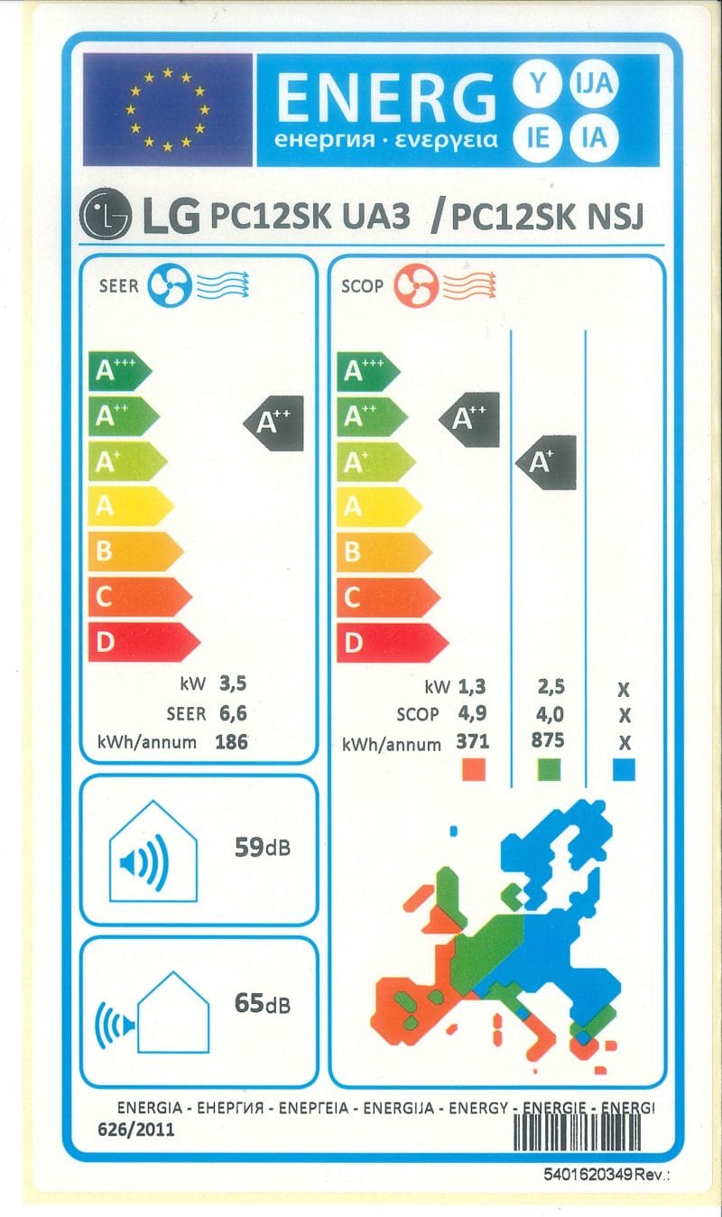 LG Silence Plus PC12SK.NSJ Oldalfali Multi beltéri egység 3,5 kW